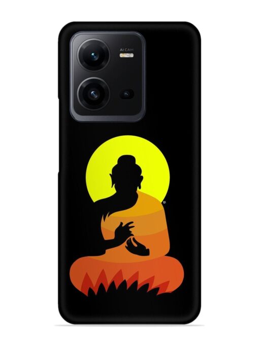 Buddha Art Black Snap Case for Vivo V25 (5G) Zapvi