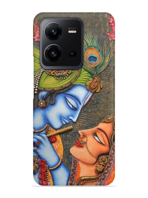 Lord Radha Krishna Flute Art Snap Case for Vivo V25 (5G) Zapvi