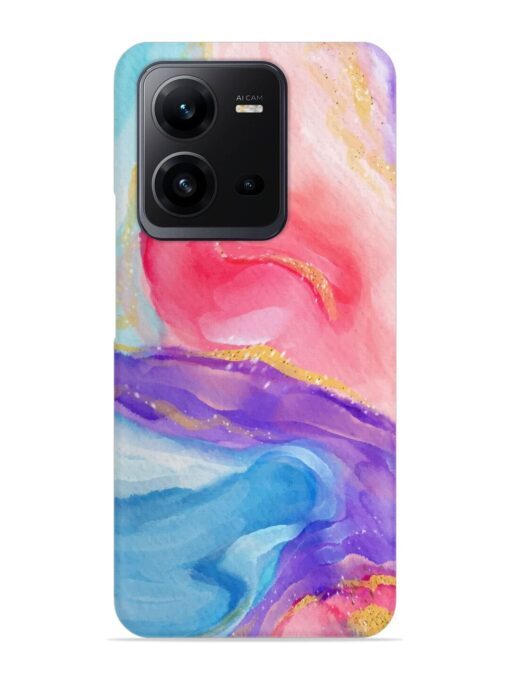 Watercolor Gradient Snap Case for Vivo V25 (5G) Zapvi