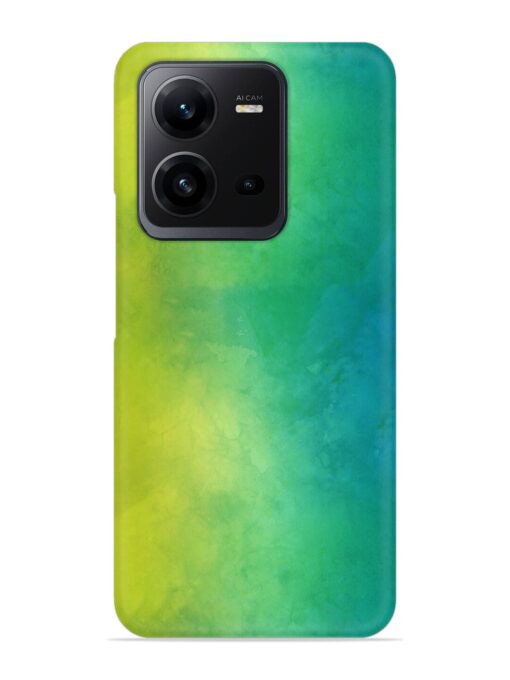 Yellow Green Gradient Snap Case for Vivo V25 (5G) Zapvi