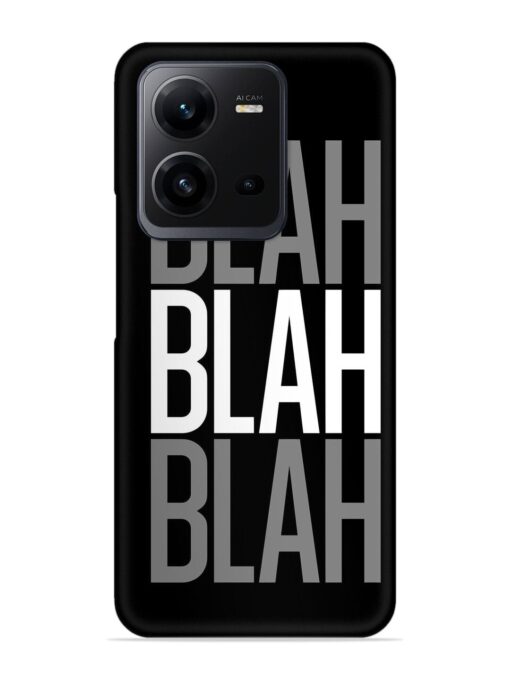 Blah Blah Blah Wallpaper Snap Case for Vivo V25 (5G) Zapvi