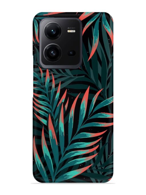 Green Leaf Art Snap Case for Vivo V25 (5G) Zapvi