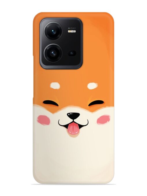 Happy Cat Art Snap Case for Vivo V25 (5G) Zapvi