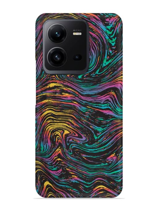 Abstract Liquid Colors Snap Case for Vivo V25 (5G) Zapvi