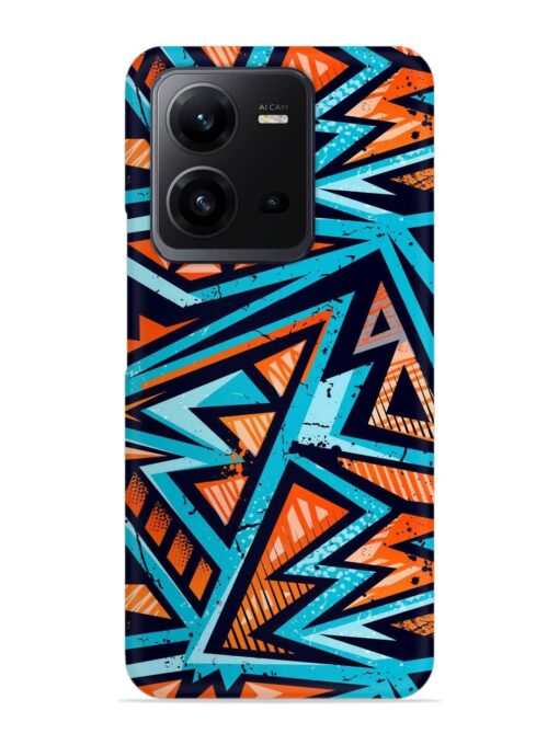 Abstract Seamless Grunge Snap Case for Vivo V25 (5G) Zapvi