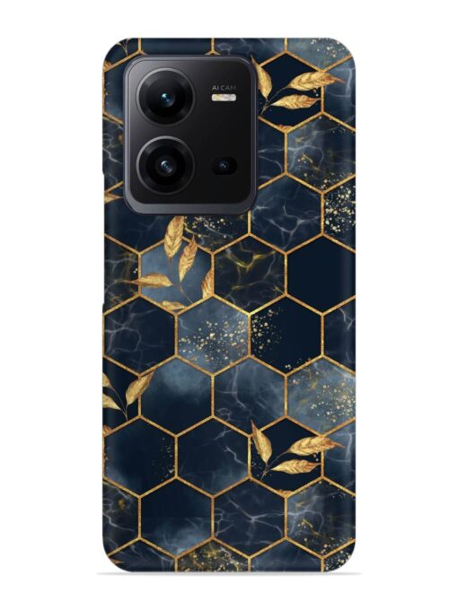 Marble Hexagon Seamless Snap Case for Vivo V25 (5G) Zapvi