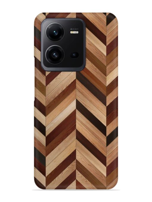 Seamless Wood Parquet Snap Case for Vivo V25 (5G) Zapvi