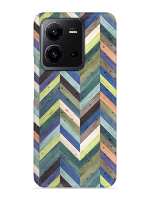 Chevron Random Color Snap Case for Vivo V25 (5G) Zapvi