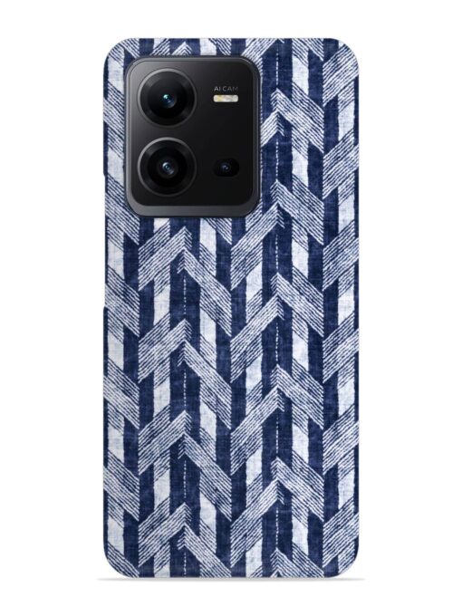 Abstract Herringbone Motif Snap Case for Vivo V25 (5G) Zapvi