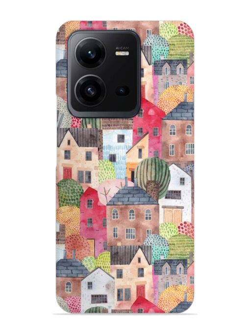 Abstract Seamless Pattern Snap Case for Vivo V25 (5G) Zapvi