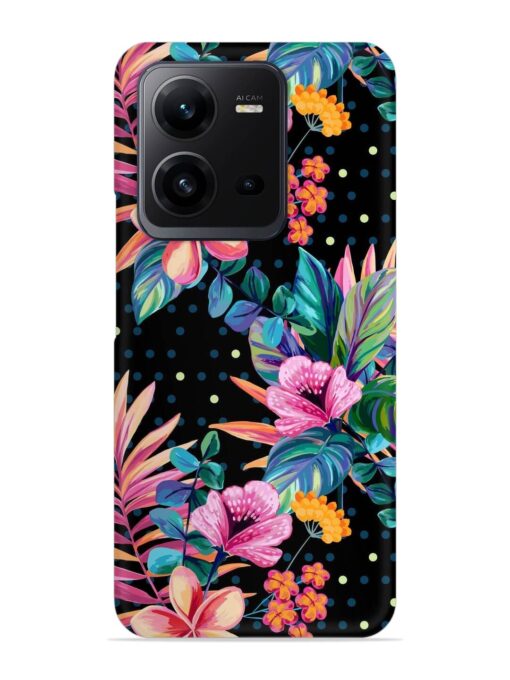 Seamless Floral Pattern Snap Case for Vivo V25 (5G) Zapvi