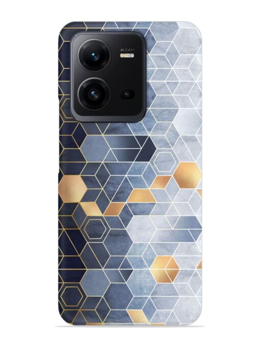 Geometric Abstraction Hexagons Snap Case for Vivo V25 (5G) Zapvi