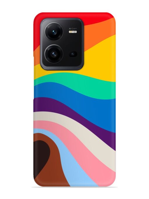 Minimal Pride Art Snap Case for Vivo V25 (5G) Zapvi