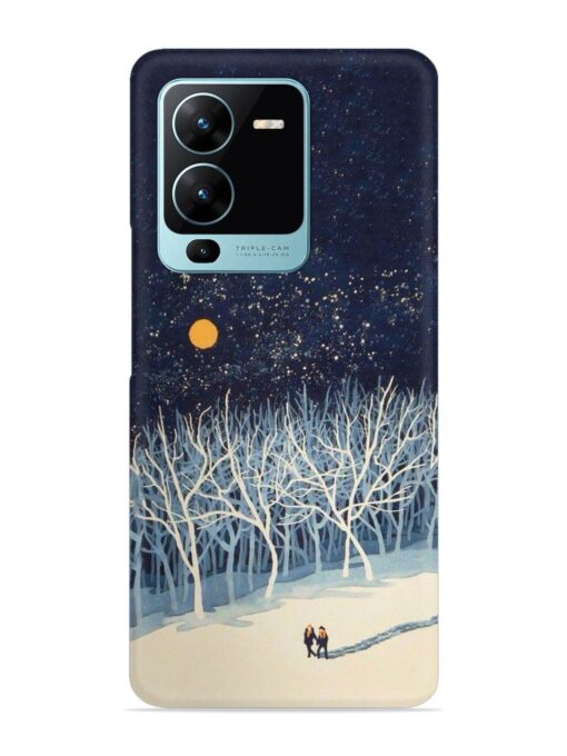 Full Moon Snowshoe Tour Snap Case for Vivo V25 Pro (5G) Zapvi