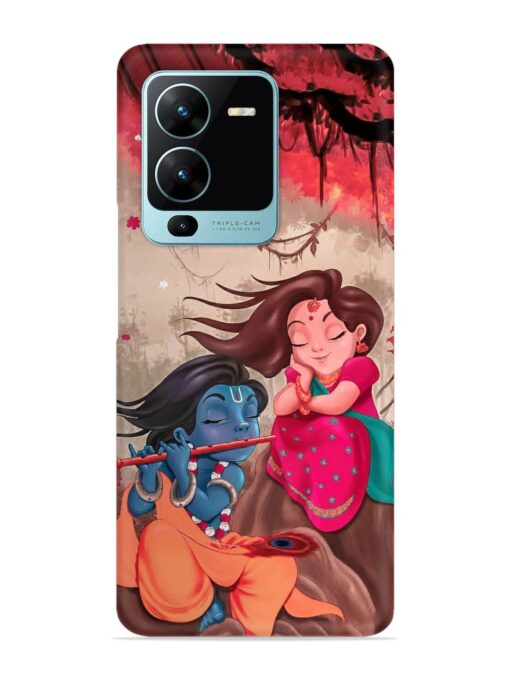 Radhe Krishna Water Art Snap Case for Vivo V25 Pro (5G)