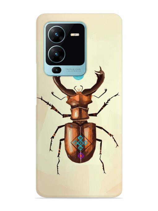 Stag Beetle Vector Snap Case for Vivo V25 Pro (5G) Zapvi