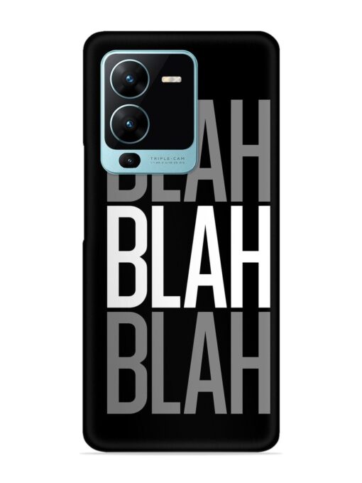 Blah Blah Blah Wallpaper Snap Case for Vivo V25 Pro (5G) Zapvi