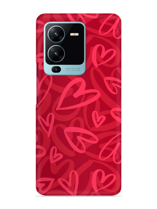 Seamless Romantic Pattern Snap Case for Vivo V25 Pro (5G)