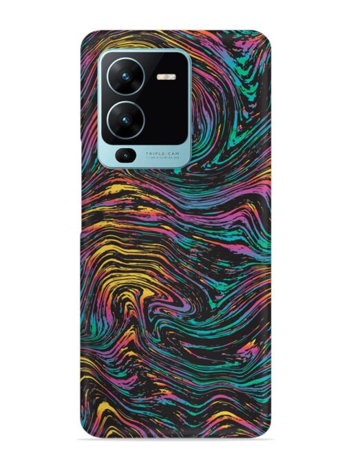 Abstract Liquid Colors Snap Case for Vivo V25 Pro (5G) Zapvi