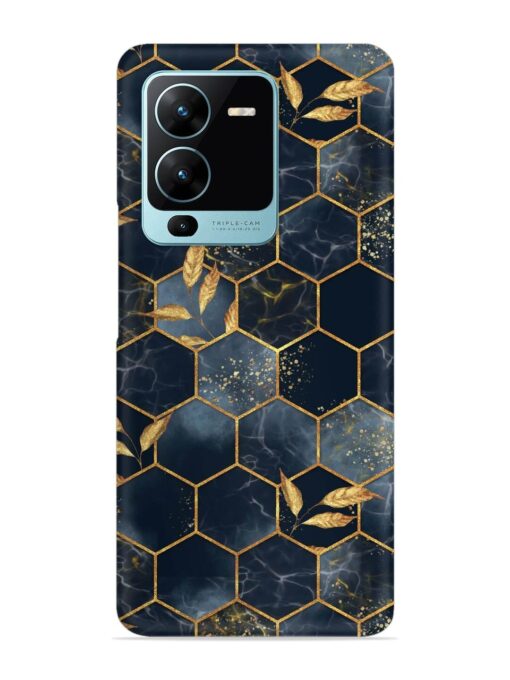 Marble Hexagon Seamless Snap Case for Vivo V25 Pro (5G) Zapvi