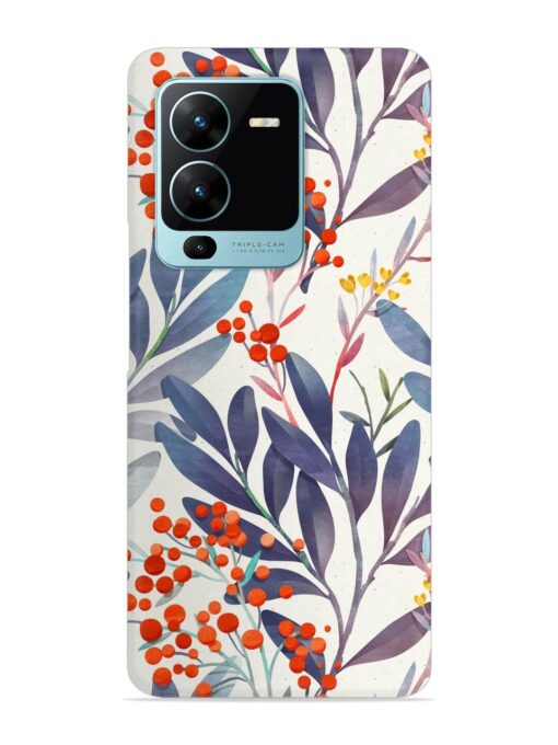 Seamless Floral Pattern Snap Case for Vivo V25 Pro (5G)