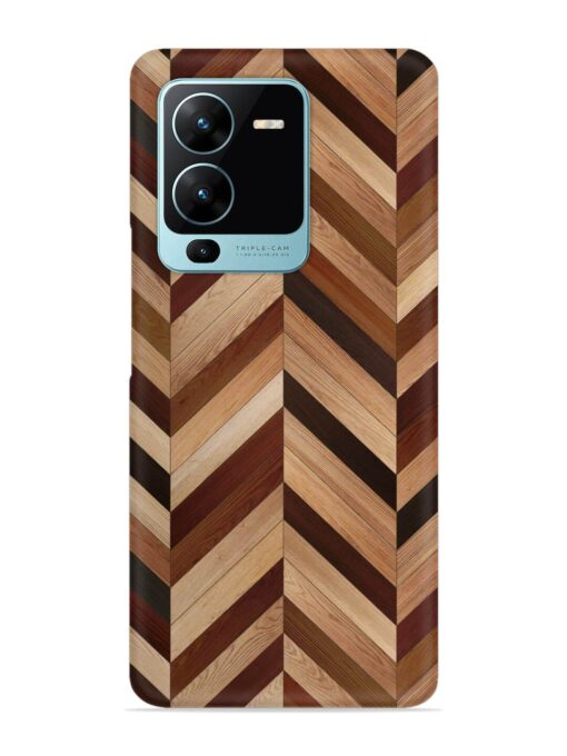 Seamless Wood Parquet Snap Case for Vivo V25 Pro (5G) Zapvi