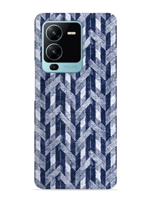 Abstract Herringbone Motif Snap Case for Vivo V25 Pro (5G) Zapvi