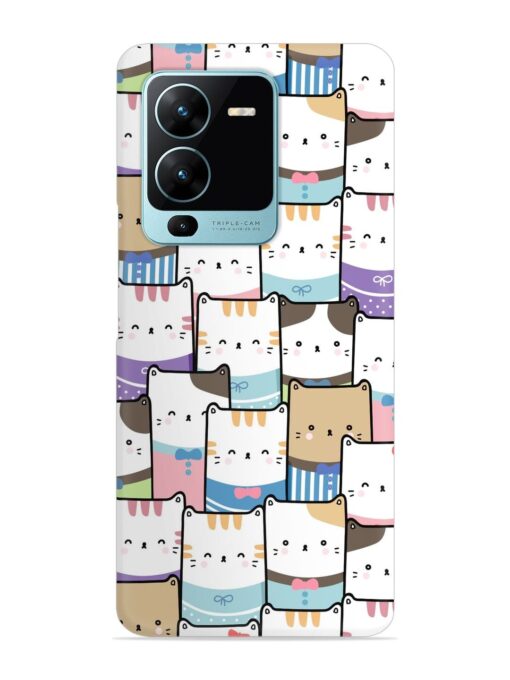 Cute Adorable Cat Snap Case for Vivo V25 Pro (5G) Zapvi