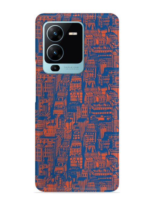 Hand Drawn Seamless Snap Case for Vivo V25 Pro (5G)