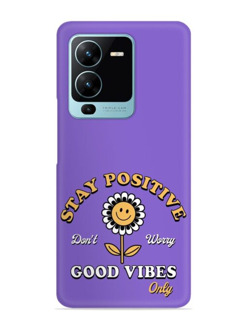 Retro Positive Flower Snap Case for Vivo V25 Pro (5G) Zapvi