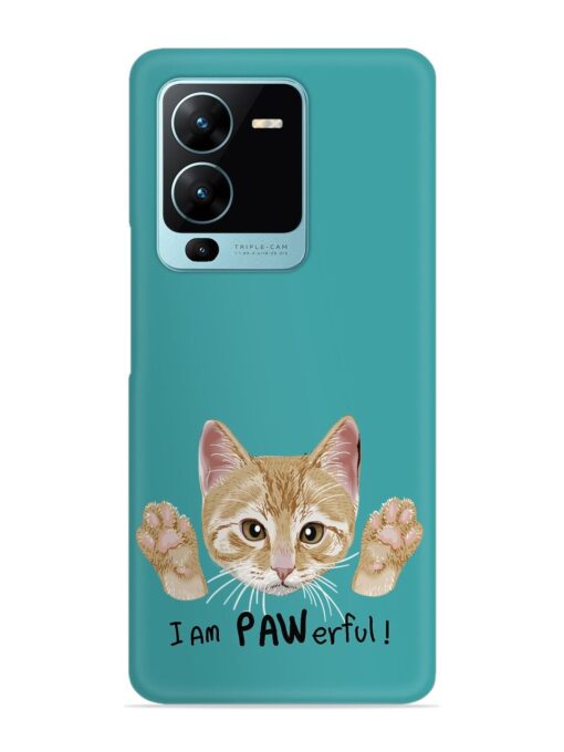 Typography Slogan Cat Snap Case for Vivo V25 Pro (5G) Zapvi