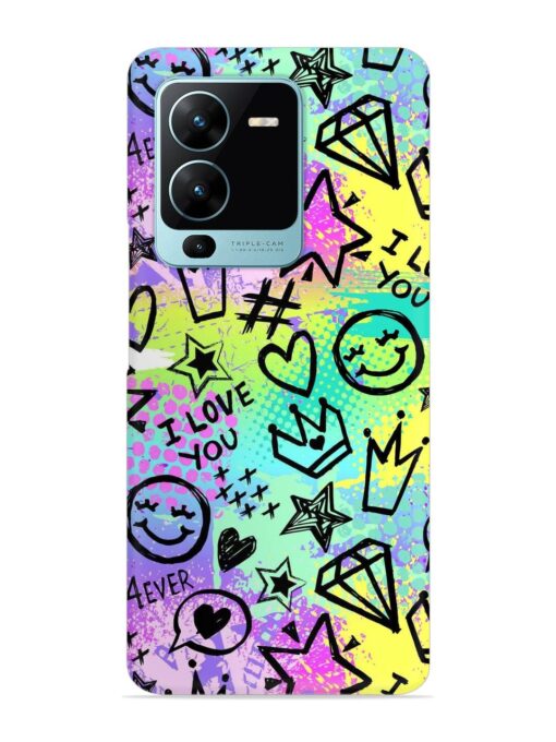 Bright Seamless Pattern Snap Case for Vivo V25 Pro (5G)