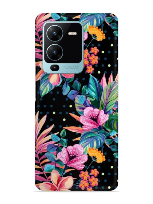 Seamless Floral Pattern Snap Case for Vivo V25 Pro (5G) Zapvi