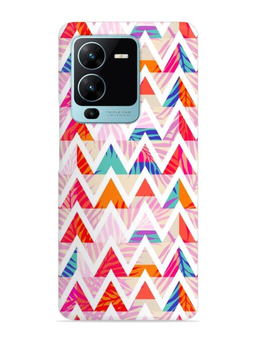 Abstract Triangle Background Snap Case for Vivo V25 Pro (5G) Zapvi