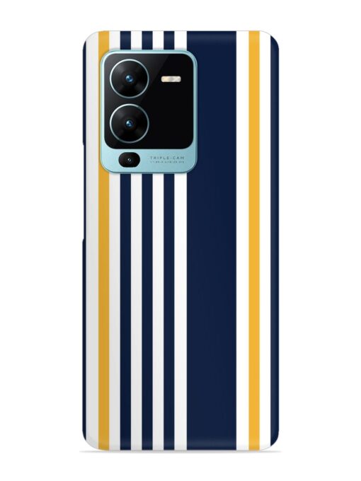 Seamless Stripe Pattern Snap Case for Vivo V25 Pro (5G)