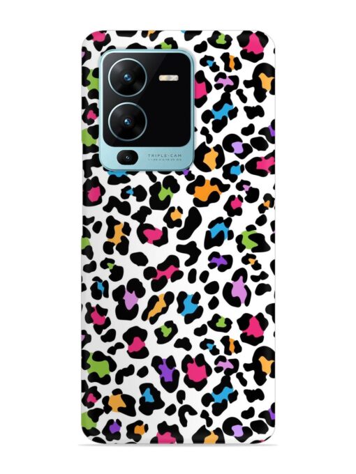 Seamless Leopard Pattern Snap Case for Vivo V25 Pro (5G)