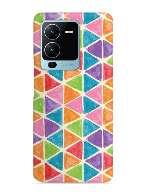 Seamless Colorful Isometric Snap Case for Vivo V25 Pro (5G) Zapvi