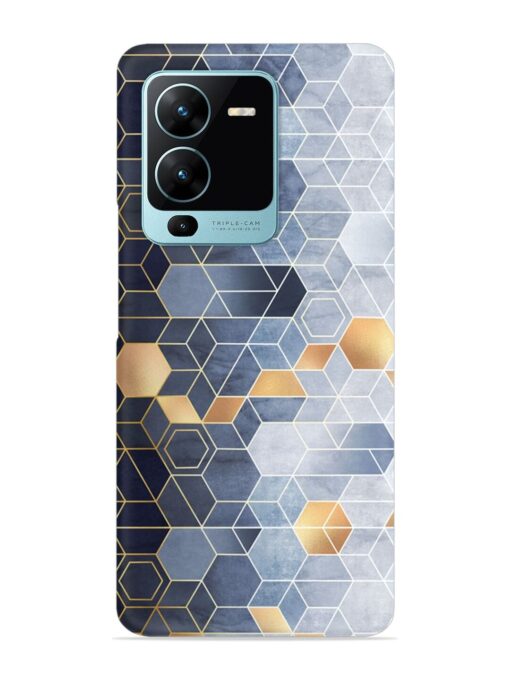 Geometric Abstraction Hexagons Snap Case for Vivo V25 Pro (5G) Zapvi