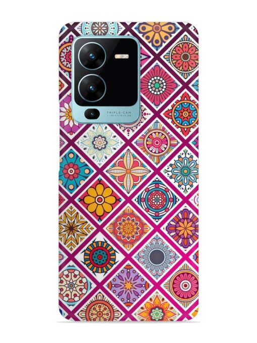 Seamless Tile Pattern Snap Case for Vivo V25 Pro (5G)