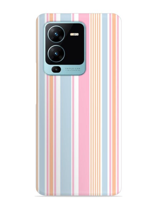 Stripe Seamless Pattern Snap Case for Vivo V25 Pro (5G) Zapvi