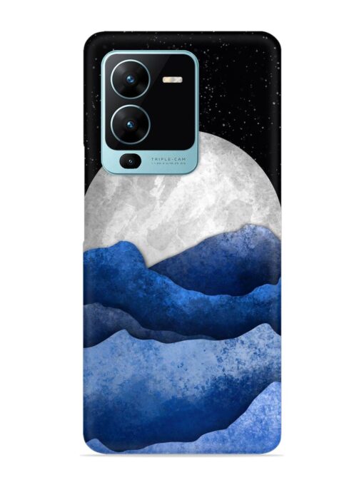 Full Moon Mountain Vector Snap Case for Vivo V25 Pro (5G) Zapvi