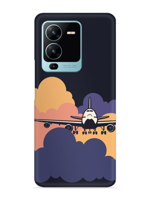 Aeroplane vector Snap Case for Vivo V25 Pro (5G) Zapvi