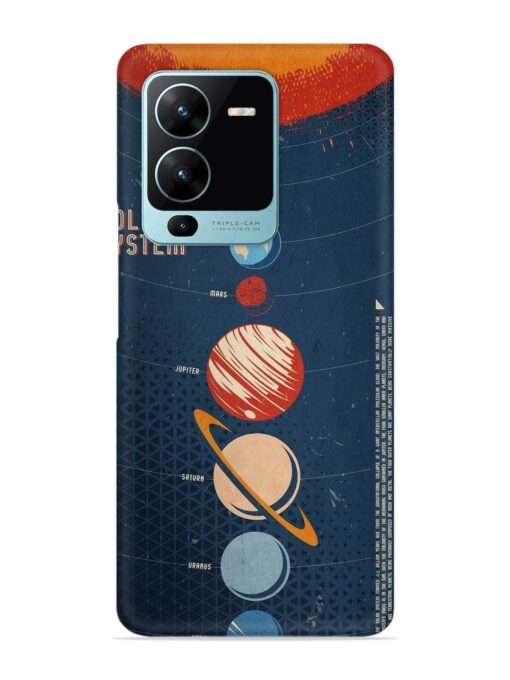 Solar System Vector Snap Case for Vivo V25 Pro (5G)