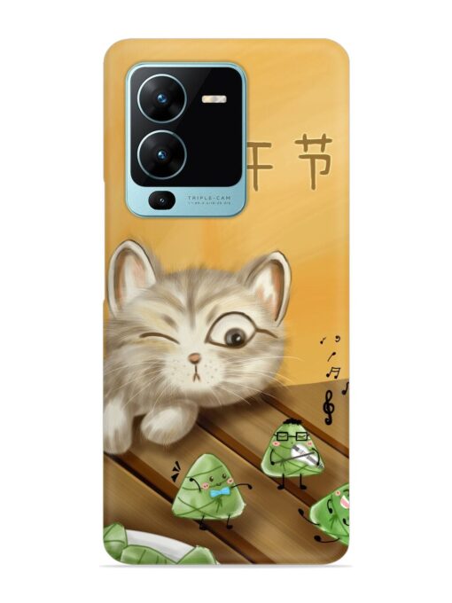 Cat Scorpion Dancing Snap Case for Vivo V25 Pro (5G) Zapvi