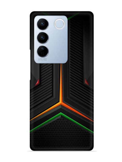 Orange Triangle Light Snap Case for Vivo V27 (5G)