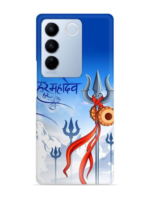 Har Har Mahadev Trishul Snap Case for Vivo V27 (5G) Zapvi