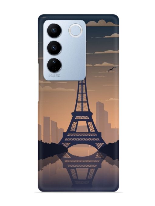 France Paris Eiffel Tower Gradient Snap Case for Vivo V27 (5G)