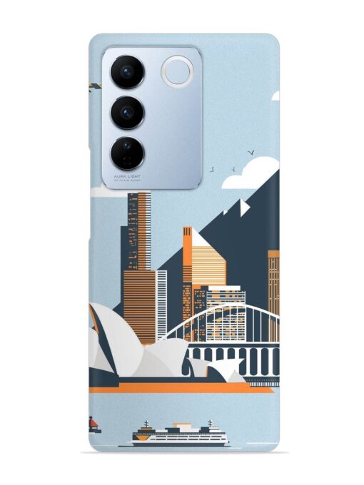 Sydney Opera Landscape Snap Case for Vivo V27 (5G)