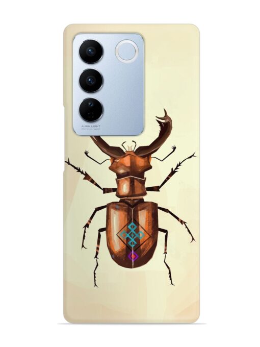 Stag Beetle Vector Snap Case for Vivo V27 (5G)