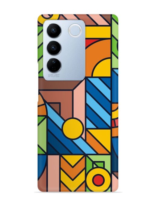 Colorful Geometric Snap Case for Vivo V27 (5G)